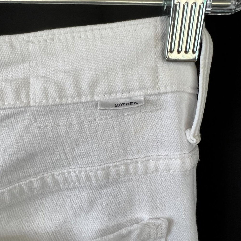 Mother Superior The Almost Saint Cropped Distressed Jeans Almost Innocent Sz 26 - Picture 11 of 14